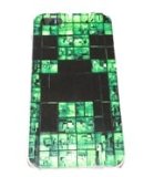 Minecraft マインクラフト iPhone 5 ケース カバー Creeper 2 (ホワイト5)
