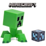 MINECRAFT Creeper マインクラフト クリーパー 15cm フィギュア & Diamond Block セット 【アメリカ輸入品】