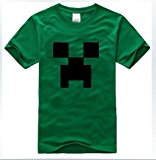 コスプレ衣装♪Minecraft（マインクラフト）クリーパー(Creeper) Tシャツ Lサイズ グリーン コスチューム、コスプレ